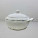 Ceramic Donga having self design with Lid, Gold work on body, 2000 ml, Single Piece, Diamond Pattern - Image 3