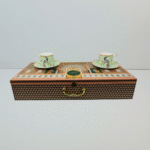 Arsh Regal Peacock Cup & Saucer Set, 160 ml, 12 pieces, Set of 6 Cup and 6 Saucers, Luxury Box Packing - Image 2