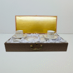 Arsh Floral Glow Cup & Saucer Set, 160 ml, 12 pieces, Set of 6 Cup and 6 Saucers, Luxury Box Packing