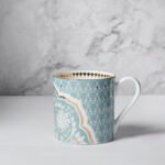 India Circus Snack Set - with Tea, Coffee Mugs and Snack Platter with Dip Bowl Set for Snacks, Hot Drinks, Gifting. Set of 7 pcs, Regal Romance - Image 3