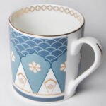 India Circus Snack Set - with Tea, Coffee Mugs and Snack Platter with Dip Bowl Set for Snacks, Hot Drinks, Gifting. Set of 7 pcs, Oceanic Opulence - Image 4