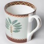 India Circus Snack Set - with Tea, Coffee Mugs and Snack Platter with Dip Bowl Set for Snacks, Hot Drinks, Gifting. Set of 7 pcs, Grandeur Greens - Image 4