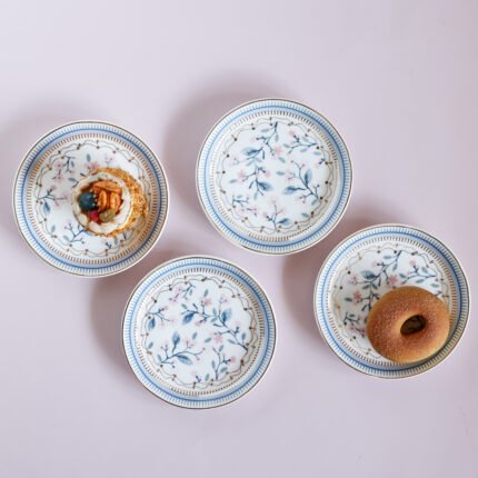 The Wishing Chair Snack Plate Set of 4, 5.75" Plates, River