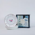 The Wishing Chair Snack Plate Set of 4, 5.75" Plates, Portrait Rose - Image 2