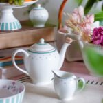 The Wishing Chair Tea Set, 15 pieces, 6 Cup 6 Saucer 1 Milk Pot 1 Sugar Pot 1 Tea Pot, Portrait Rose - Image 2