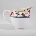 India Circus Tea Set, 15 pieces, 6 Cup 6 Saucer 1 Milk Pot 1 Sugar Pot 1 Tea Pot,  Blushed Orchard - Image 3