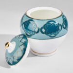 India Circus Tea Set, 15 pieces, 6 Cup 6 Saucer 1 Milk Pot 1 Sugar Pot 1 Tea Pot,  Oceanic Opulence - Image 4