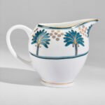 India Circus Tea Set, 15 pieces, 6 Cup 6 Saucer 1 Milk Pot 1 Sugar Pot 1 Tea Pot,  Oceanic Opulence - Image 3