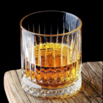 Staklo Diamond Cut Ripped Whiskey Glasses,  340 ml, Set of 6