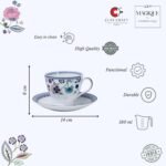 The Wishing Chair Cup Saucer Set, Indigo Chintz, 180 ml (SET OF 12 PIECES I.E. 6 CUPS + 6 SAUCER) - Image 2