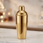 Stainless Steel, Cocktail Shaker with Built-in Strainer, Gold PVD, 750 ml, Single Piece - Image 3