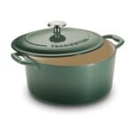 TRAMONTINA Bestow Round Dutch Oven 3.3L with Lid,  Enameled Cast Iron Casserole Pot & Biryani Pot , Red, Single Piece