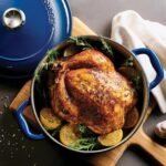 TRAMONTINA Bestow Round Dutch Oven 5.2L with Lid,  Enameled Cast Iron Casserole Pot & Biryani Pot , Blue, Single Piece - Image 4