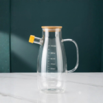 Premium Glass Oil Dispenser with Silicone-Tip Spoutm 1000 ml, Single Piece - Image 4
