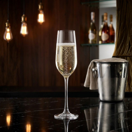 Ocean VINO Flute Champagne Glass, 195 ml, Set of 6 pieces