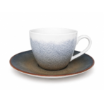 24 piece Clay Craft Digitally Printer Exclusive Ceramic cup and saucer set , Molten Earth, 200 ml (12 CUPS + 12 SAUCER) - Image 2
